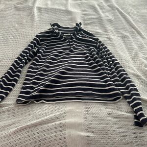 LL Bean Striped Quarter Zips Size Small